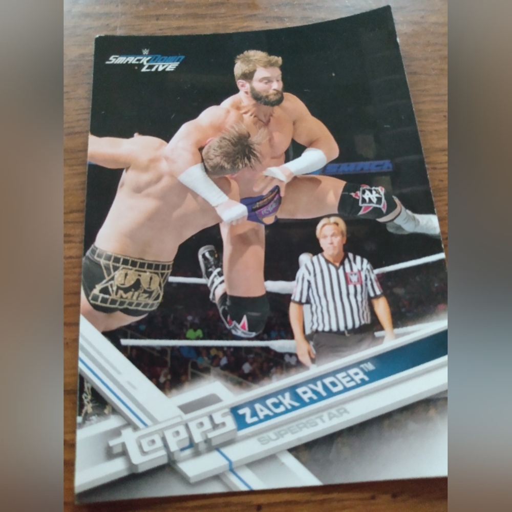Set of 4 - Dasha Fuentes, Scott Dawson, Zack Ryder and The Miz Topps Cards - Picture 8 of 9